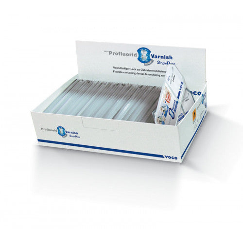 Voco 2229 Profluorid Varnish Sodium Fluoride SingleDose 0.40 mL Caramel 200/Pk EXP Nov 2022 Voco 2229 Profluorid Varnish Sodium Fluoride SingleDose 0.40 mL Caramel 200/Pk EXP Nov 2022